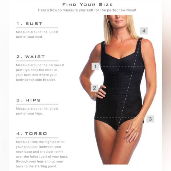 Maxine of Hollywood Onepiece Swimdress - Picture 5 of 6